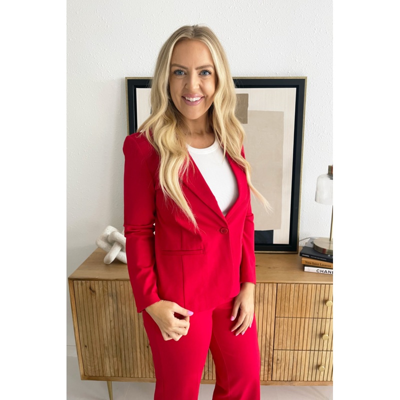 Fitted Blazer XS Tango Red