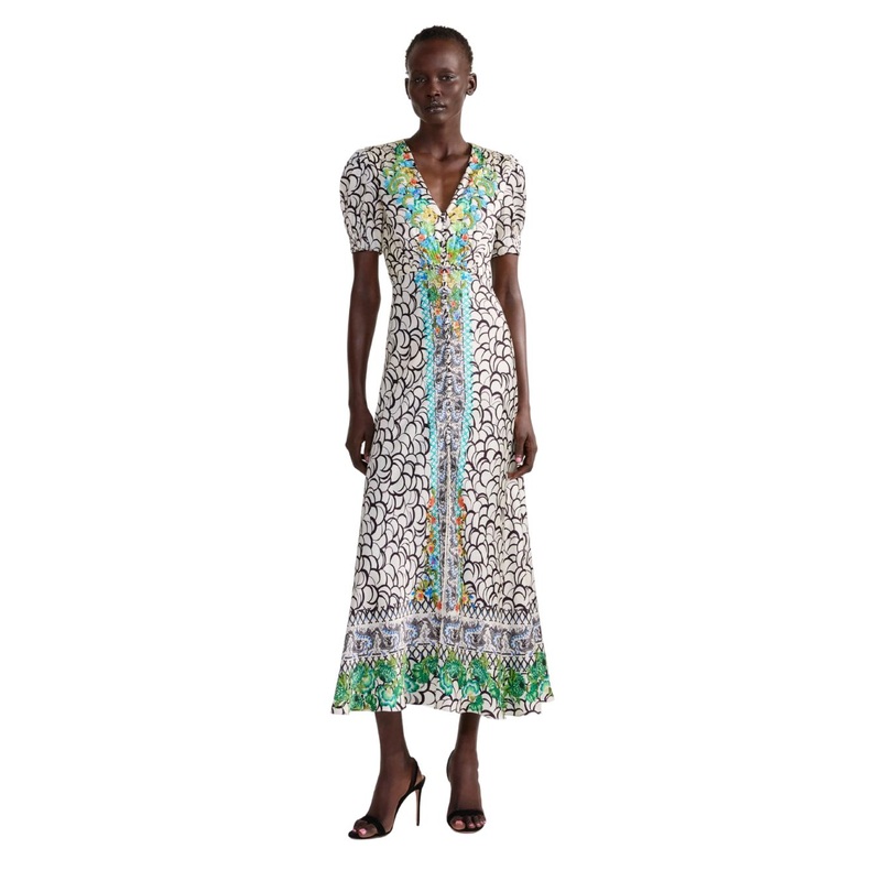 Lea Dress, Paeonia Border 4