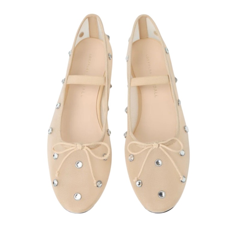 Leonie Ballet Flat, Caramel/Clear 6