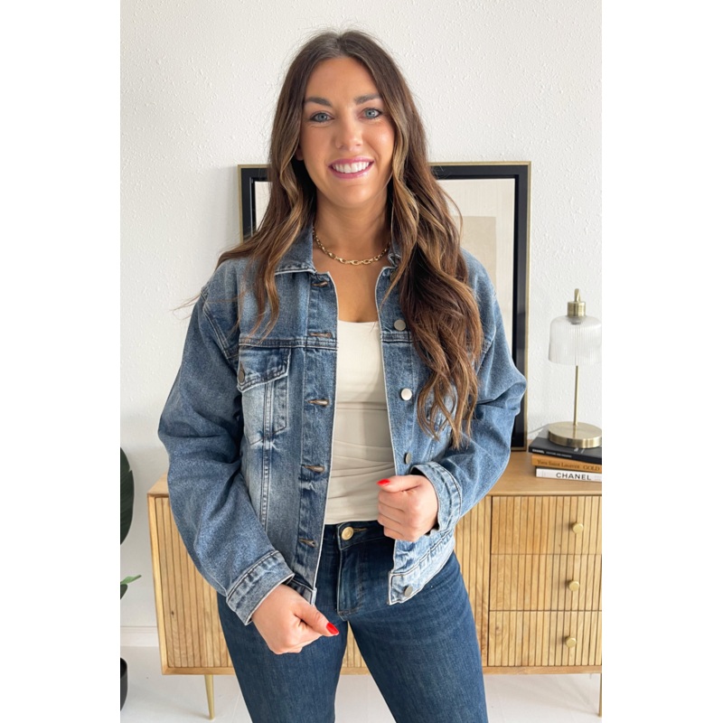 Liz Trucker Drop Shoulder Jacket Small Empower