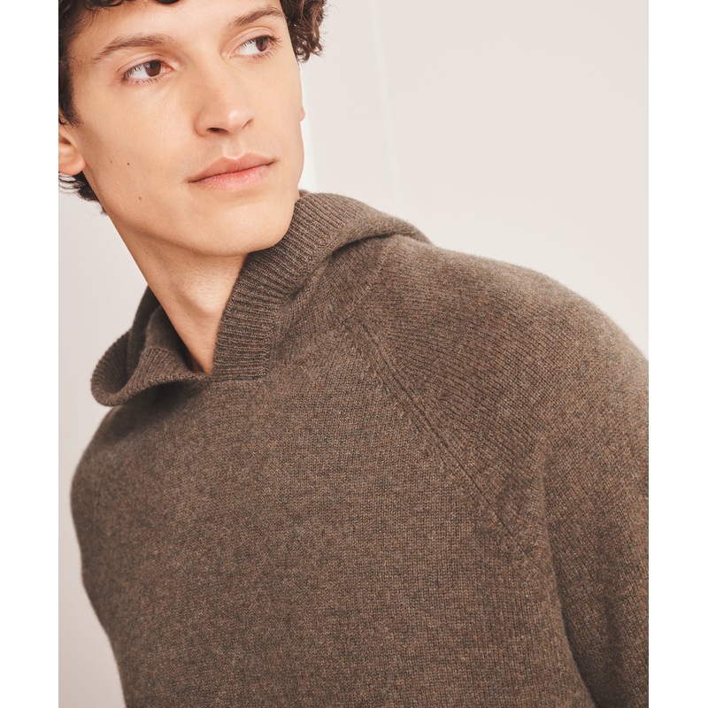 Luxe Cashmere Hoodie Olive XS