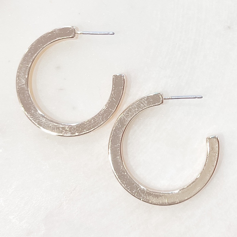 1″ Classic Hoop Earrings Gold