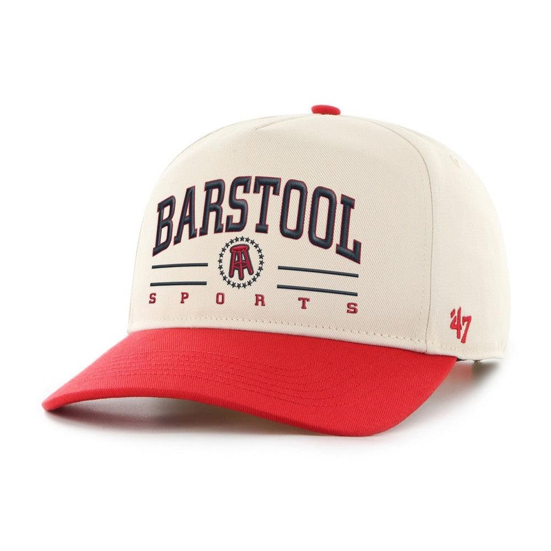 Barstool Sports x ’47 Roscoe HITCH Snapback Hat Red One Size