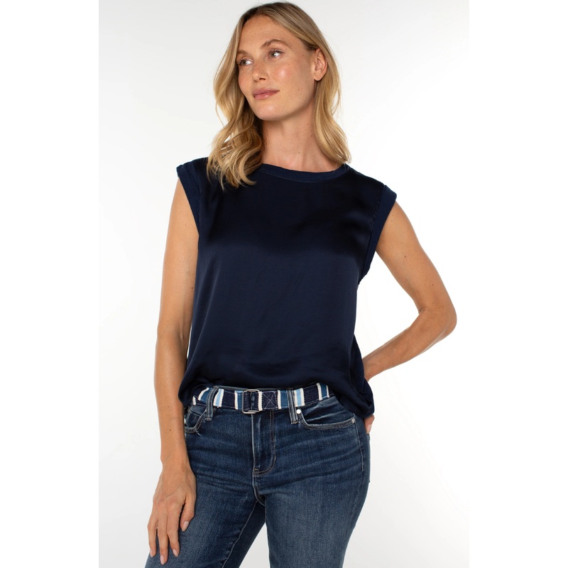 Celeste Belt Blue/White Stripe