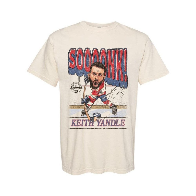 Spittin Chiclets x NHL Alumni Association Keith Yandle Sonk Tee Ivory S