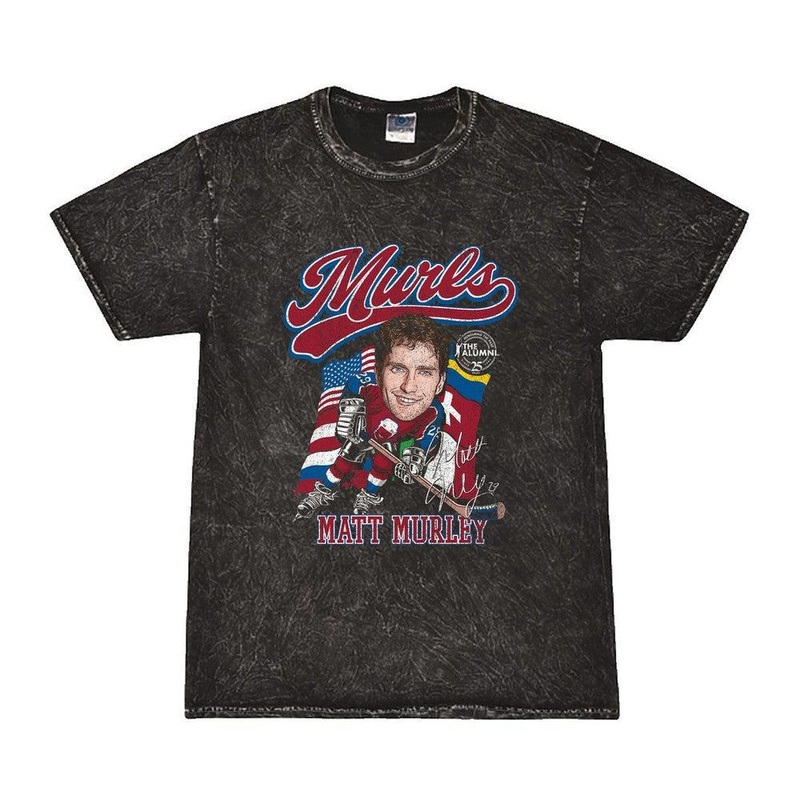 Spittin Chiclets x NHL Alumni Association Murls Mineral Wash Tee Black S