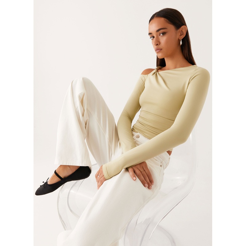 Calica Long Sleeve Top – Pastel Green Pastel Green US 0