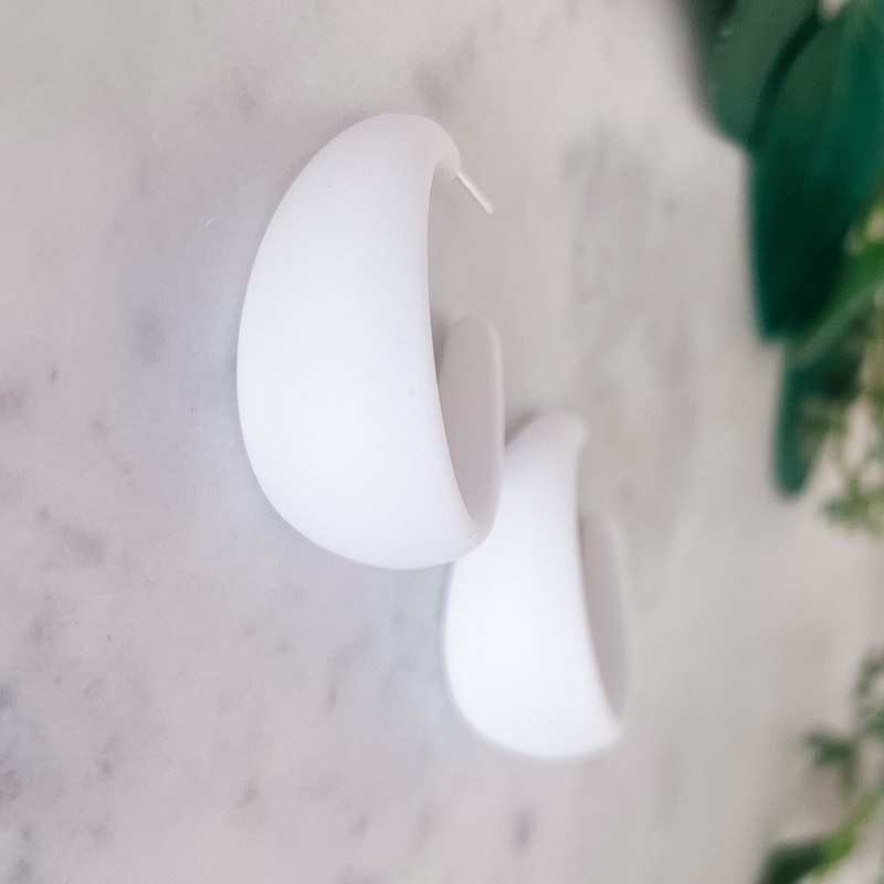 Colorful Hoop Earrings Orange