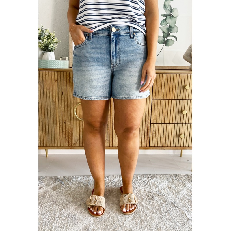 Jane High Rise Short W/ Regular Hem 00 Peaceful