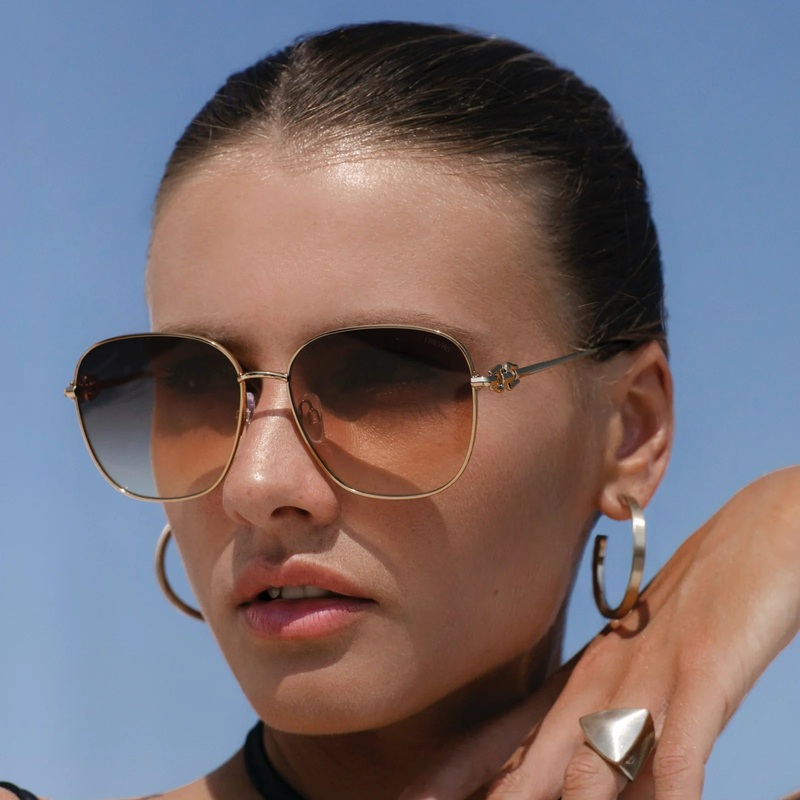 Lea Sunglasses Gold/Brown