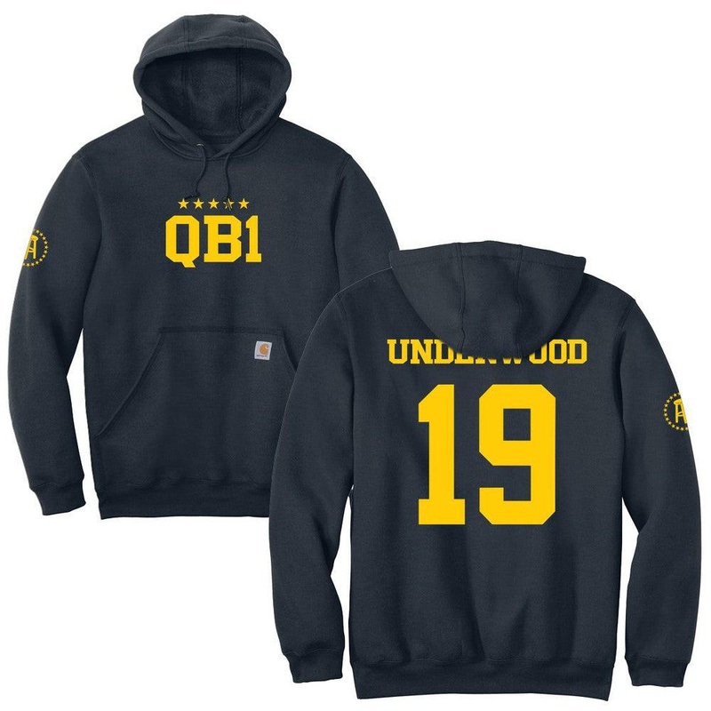 QB1 MI Premium Hoodie Navy S
