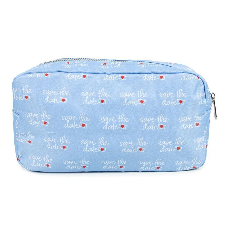 Save The Date Makeup Bag Blue One Size
