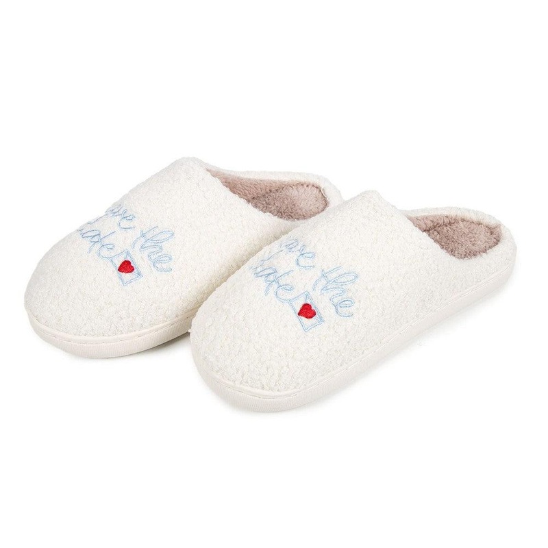 Save The Date Slippers White S