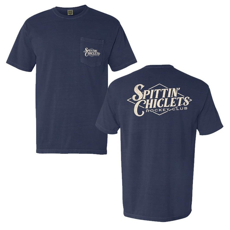 Spittin Chiclets Diamond Pocket Tee Navy S