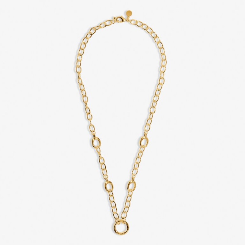 Chunky Cable Chain Necklace Gold Coated