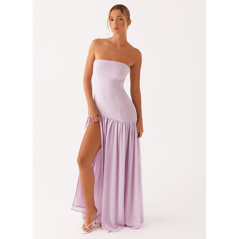Eden Strapless Maxi Dress – Lilac Lilac US 0