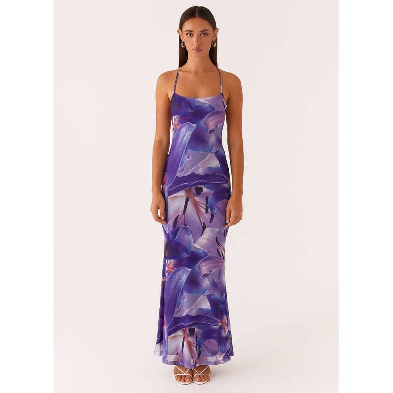 Livia Maxi Dress – Purple White Lilly Purple White Lilly US 0
