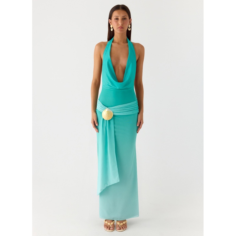 Paradox Shell Maxi Dress – Mint Ombre Mint Ombre US 0