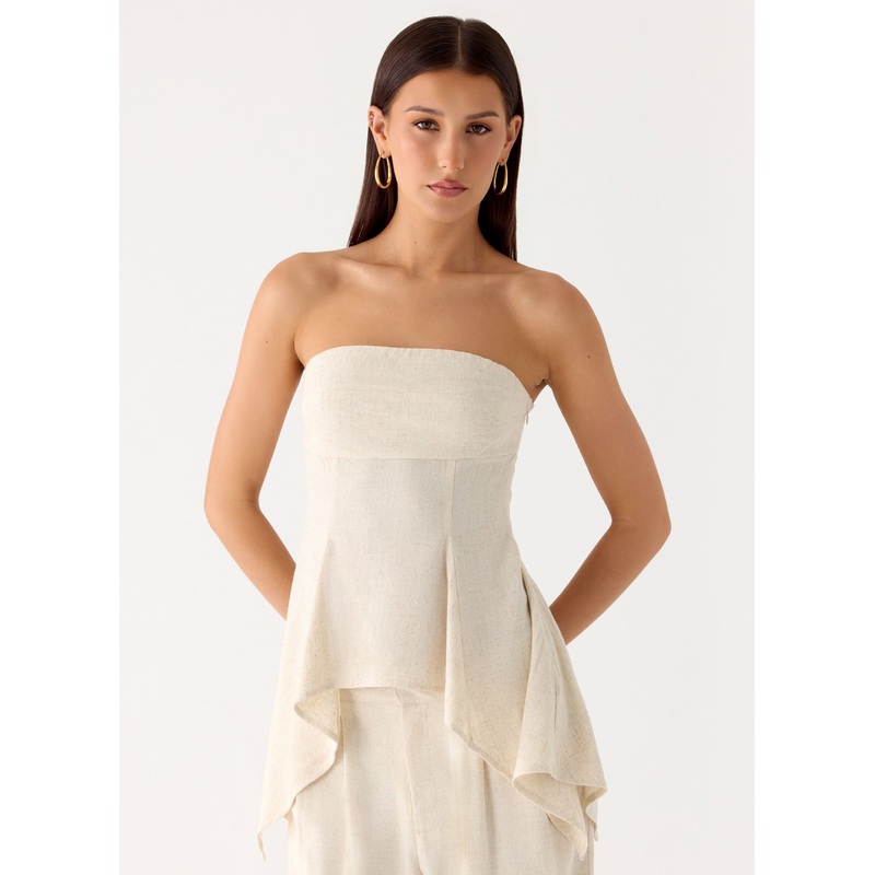 Rossi Hanky Hem Top – Oatmeal Oatmeal US 0