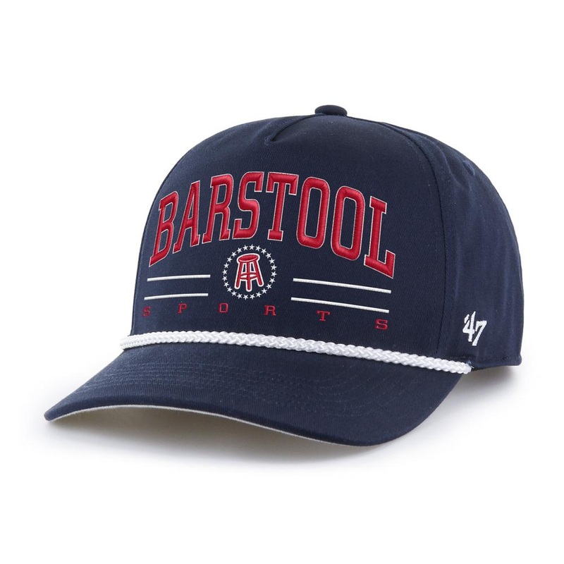 Barstool Sports x ’47 Roscoe HITCH Snapback Rope Hat Navy One Size