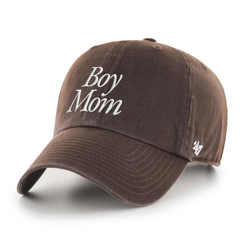 Boy Mom Clean Up Hat II Brown One Size