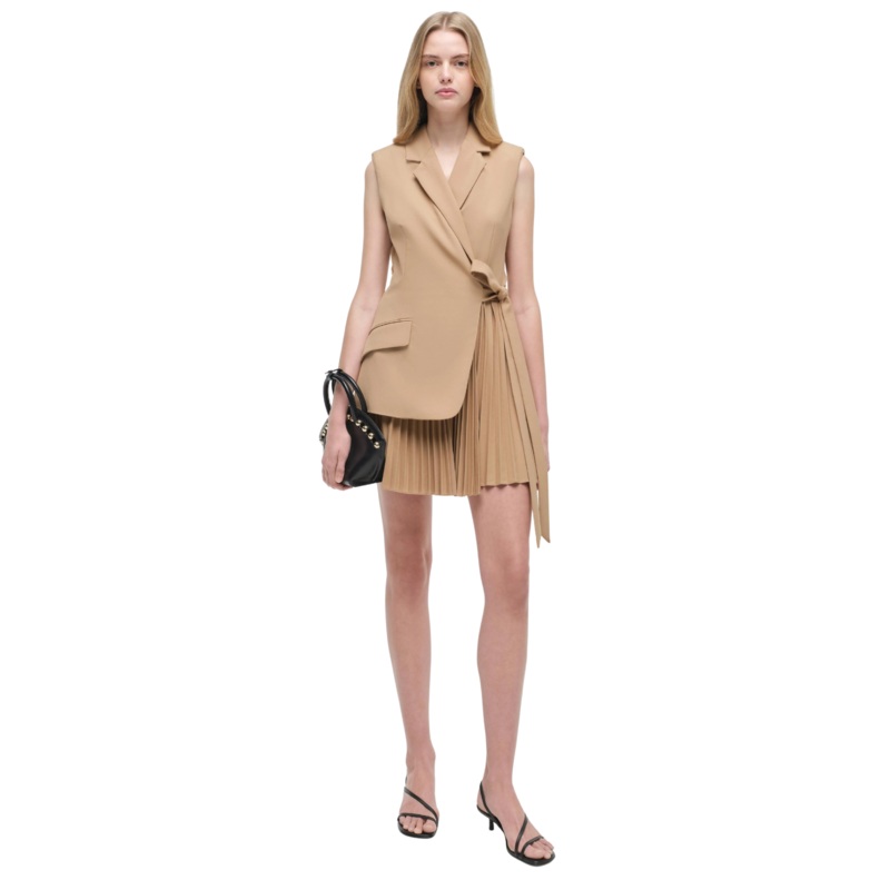 Eman Mini Dress, Camel 2