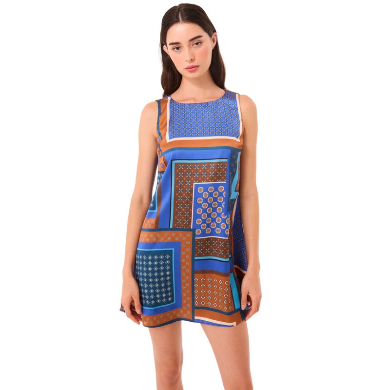 Goldie Dress, Tile Patchwork XS