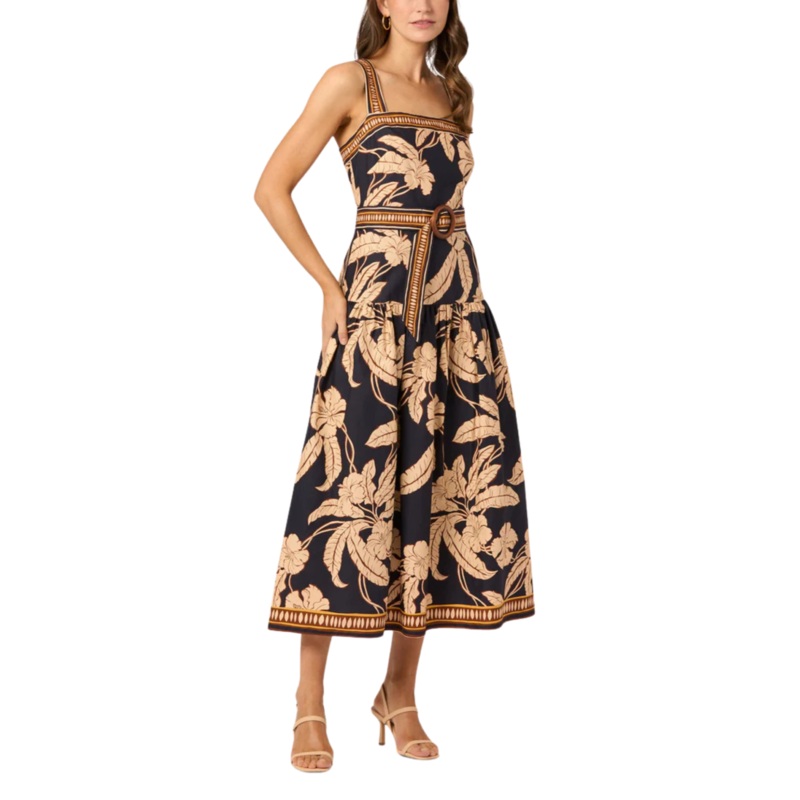 Kora Dress, Navy/Khaki 4