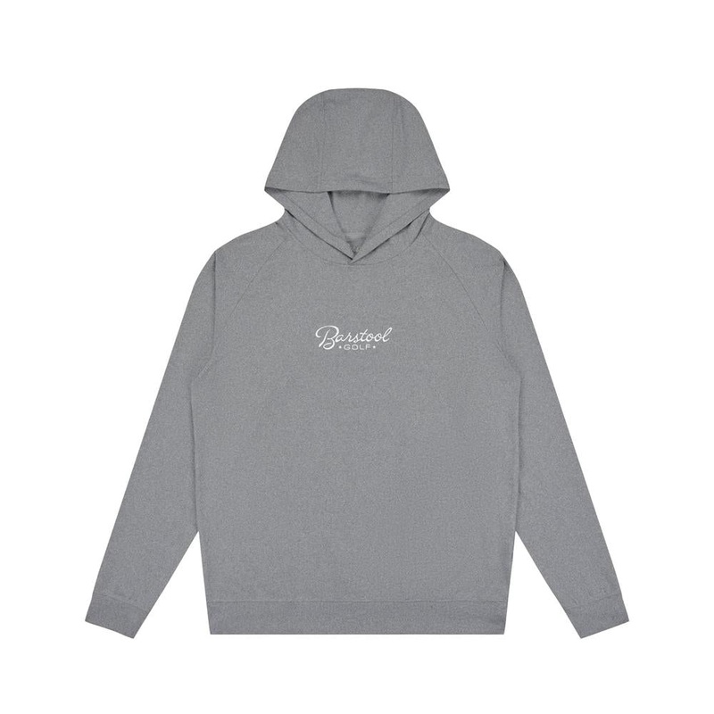 Barstool Golf Script Layering Performance Hoodie Grey S