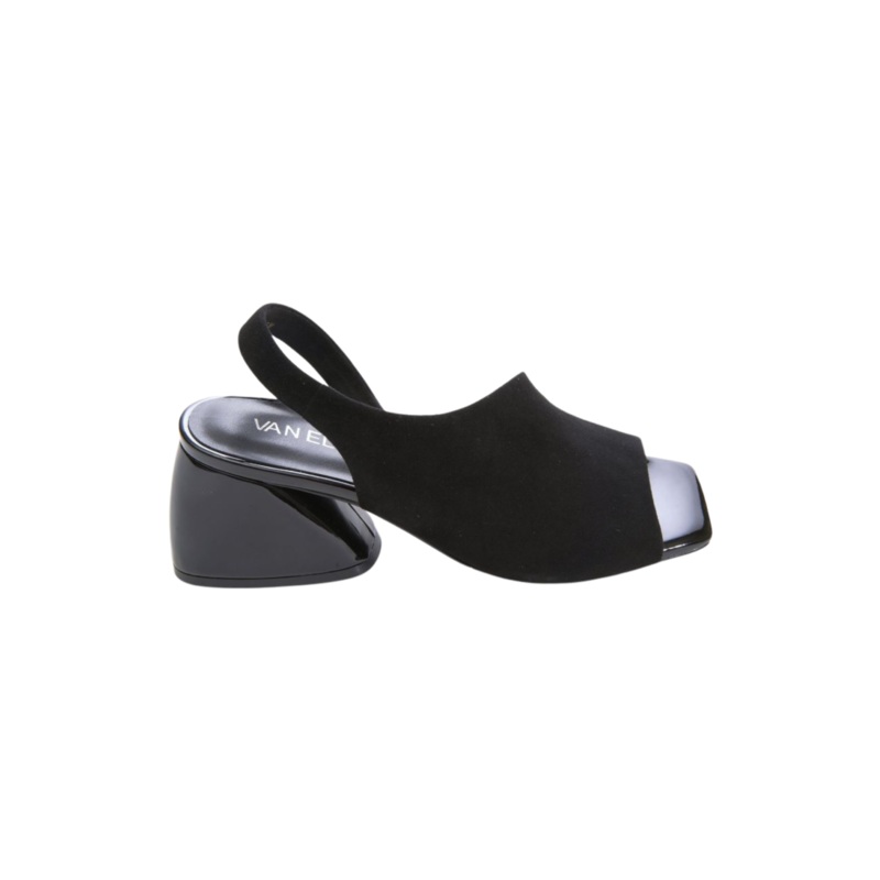 Molke Sandal, Black Suede 6