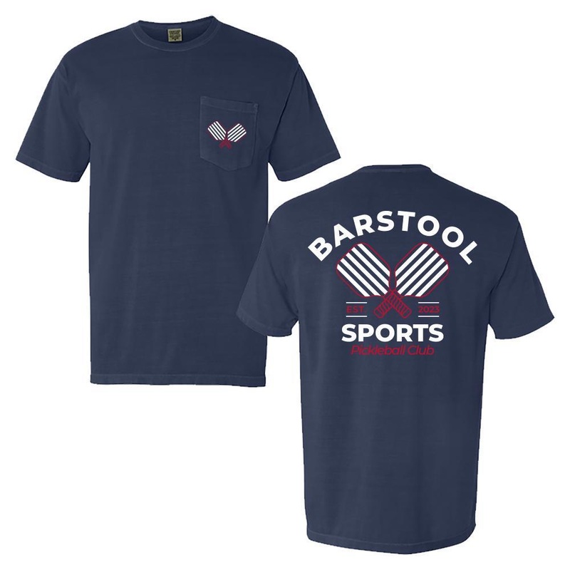 Barstool Sports Pickleball Pocket Tee Navy S