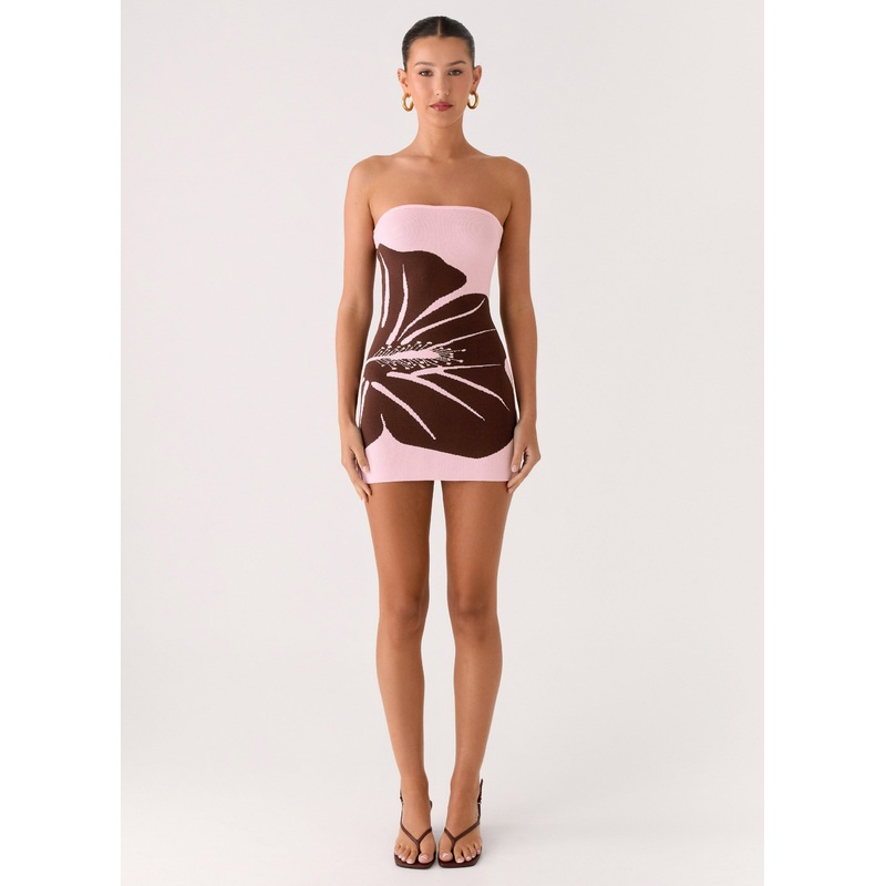 Kader Strapless Knit Mini Dress – Espresso Meadow Espresso Meadow XS-S