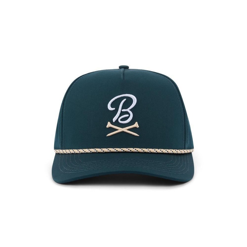 Barstool Golf Logo Performance Rope Hat Teal One Size