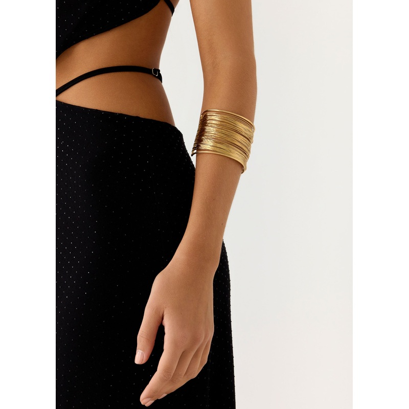 Golden Blur Arm Cuff – Gold Gold One Size