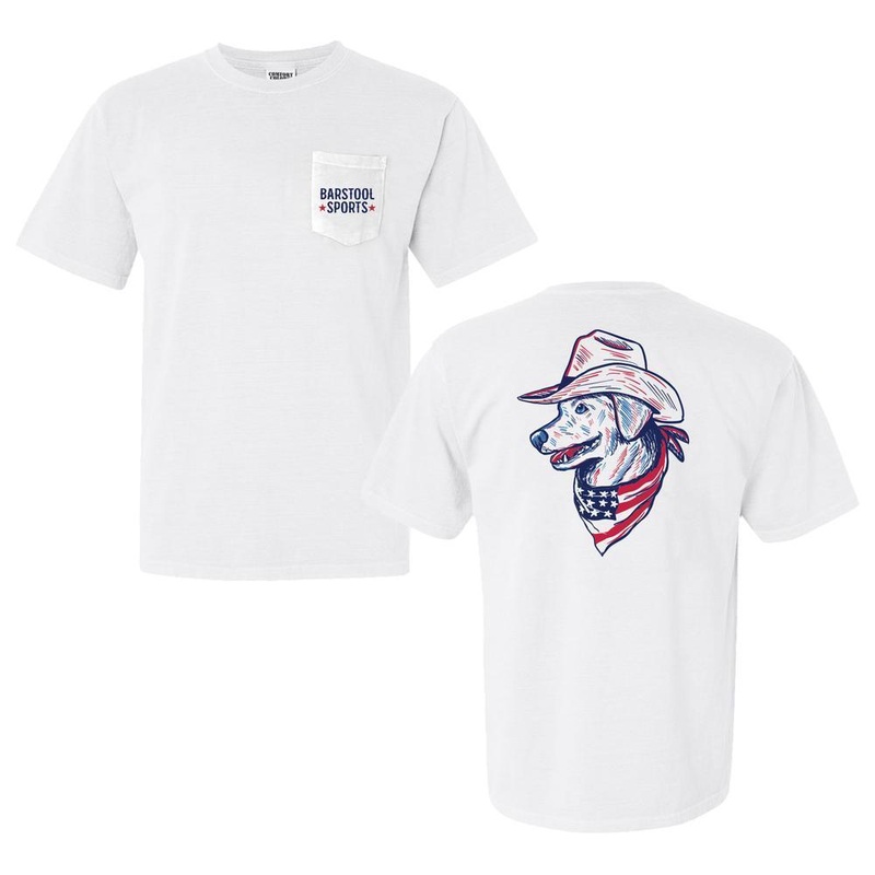 American Cowboy Lab Pocket Tee White S