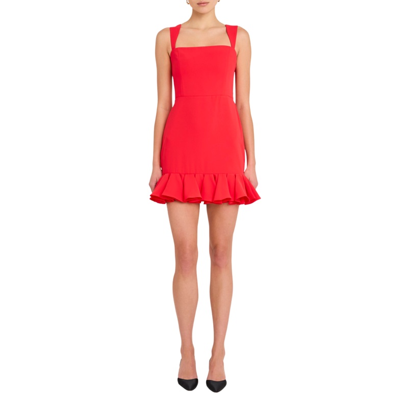 Annabeth Dress, Candy Apple XS