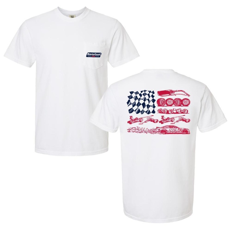 Barstool Sports Racing Flag Tee White S