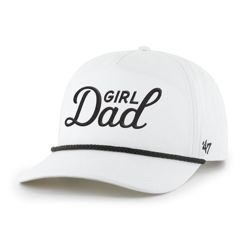 Girl Dad ’47 HITCH Rope Snapback Hat White One Size