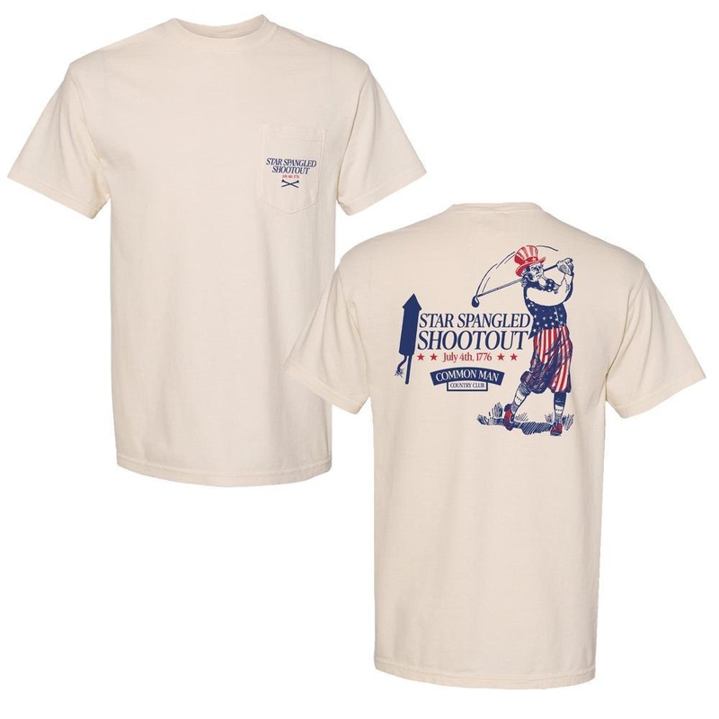 Star Spangled Shootout Pocket Tee Ivory S
