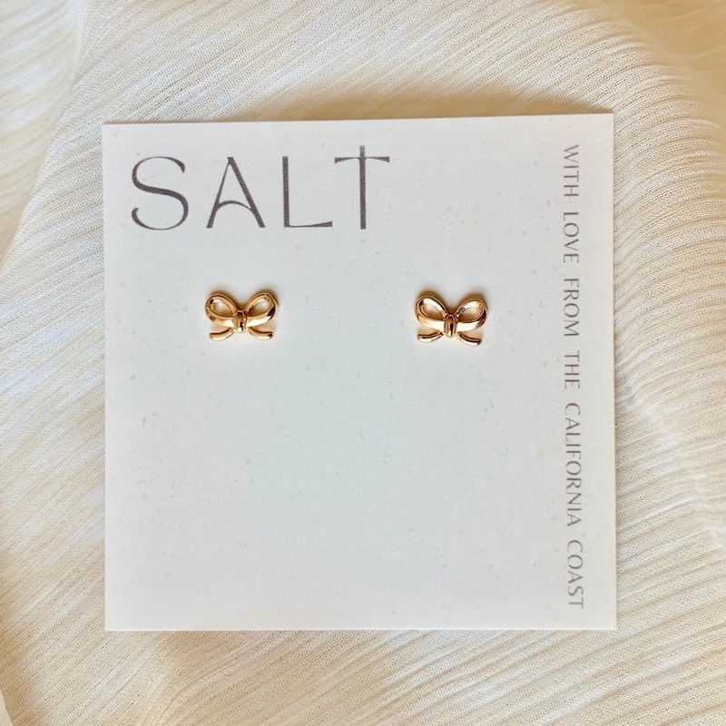 Bow Studs 18K Gold