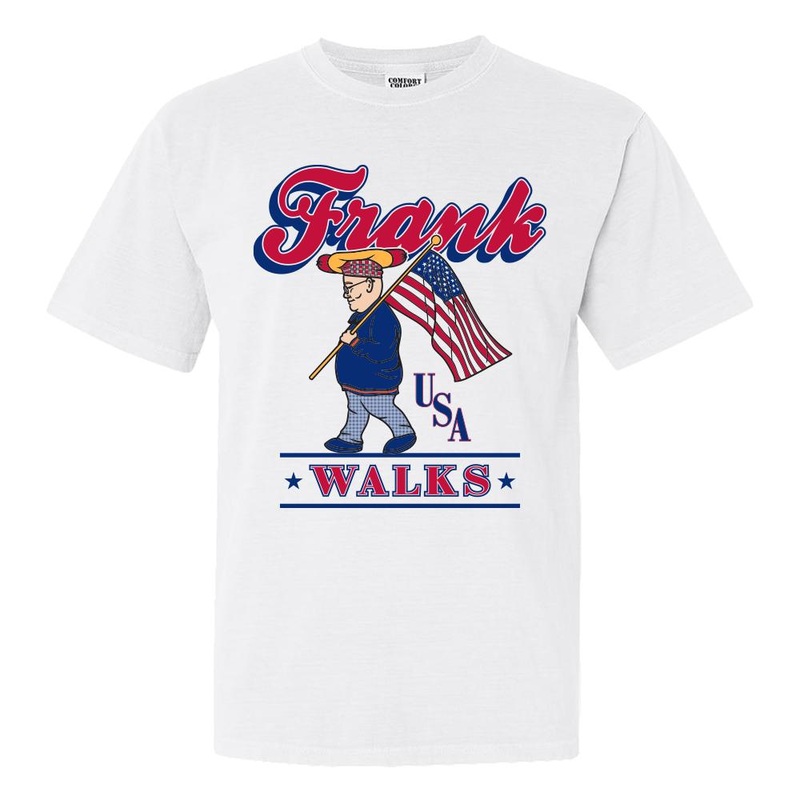 Frank Walks USA Tee White S
