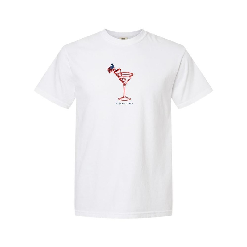 Hot Dog & Martini Tee White S