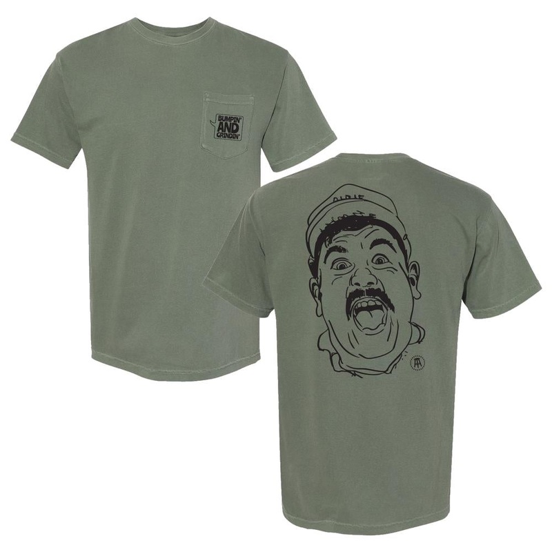 Oldie Bumpin and Grindin Pocket Tee Green S