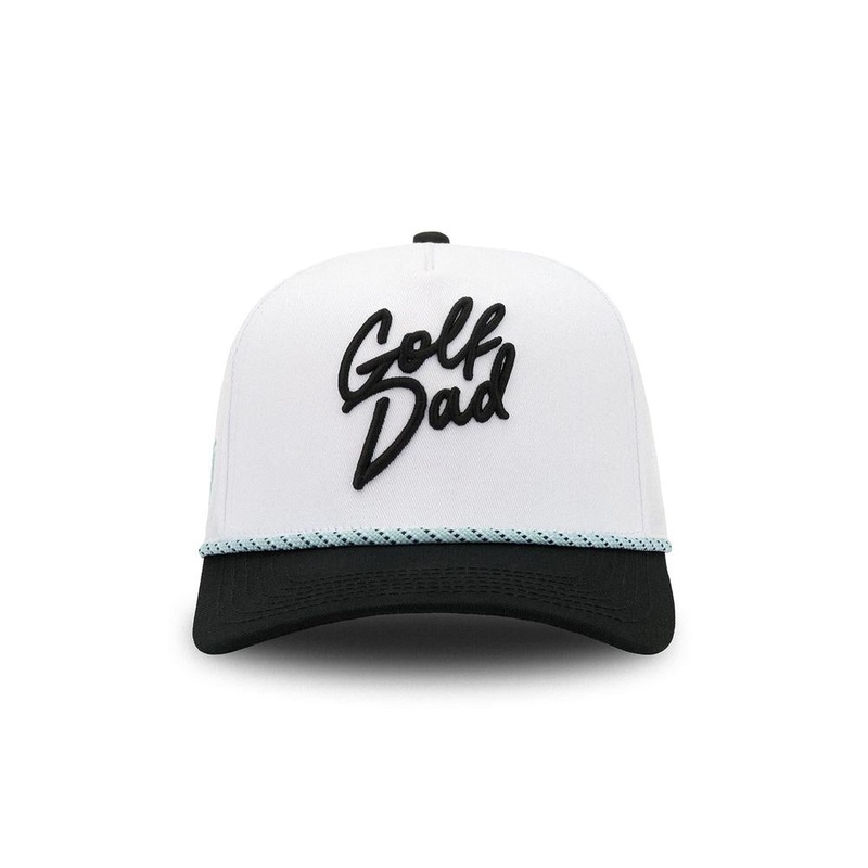 Golf Dad Rope Snapback Hat Black One Size