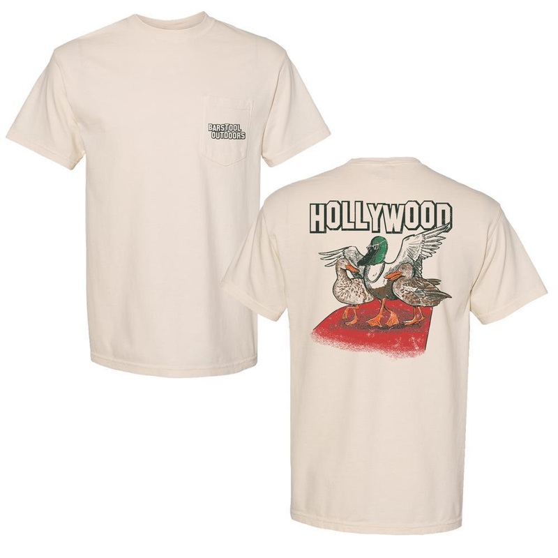 Hollywood Duck Pocket Tee Ivory S