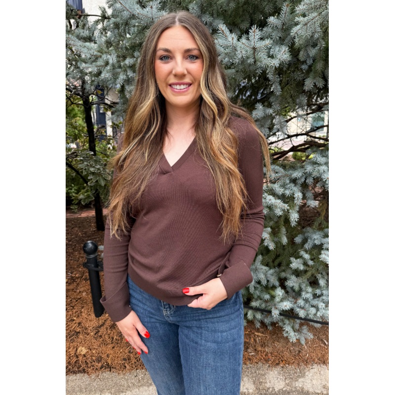 Knit Long Sleeve V Neck Collared Top X Small Cream