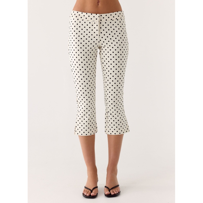 Rue Capri Pants – White Polkadot White Polkadot US 0