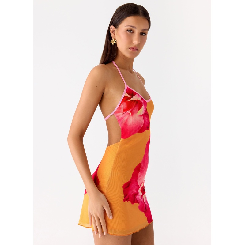 Yura Mini Dress – Orange Floral Spritz Orange Floral Spritz US 0