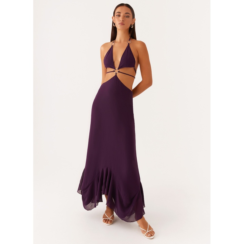 Bronx Halterneck Maxi Dress – Mulberry Mulberry US 0