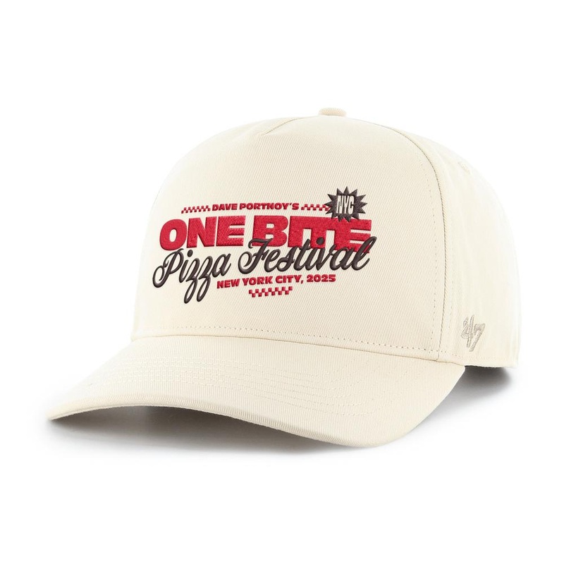One Bite Pizza Fest 2025 ’47 Hitch Snapback Hat Tan One Size